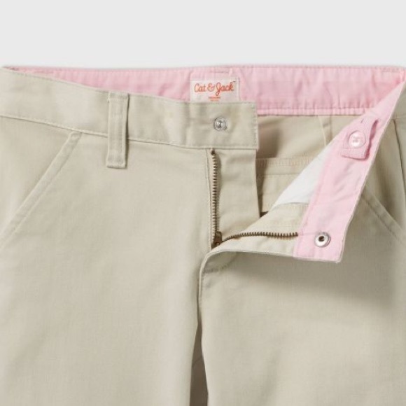 Cat & Jack Girls Stretch Uniform Straight Fit Pant - Picture 5 of 5